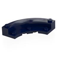 Brick Round Corner 5 x 5 Macaroni with 1/3 Inner Side (Dark Blue)
