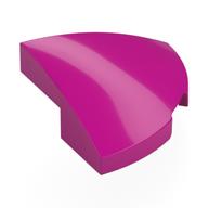 Brick Round Corner, Curved 2 x 2 x 2/3 Quarter Circle With 1 x 1 Bottom Cutout (Magenta)