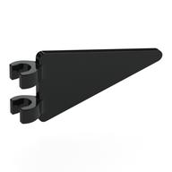 Flag 2 x 4 Triangle (Black)
