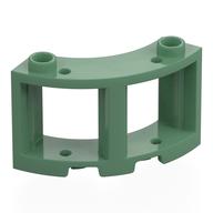 Window Round 3 x 3 x 2 (Sand Green)