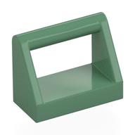 Tile Special 1 x 2 with Handle (Sand Green)