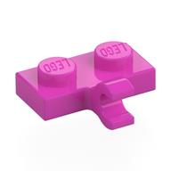 Plate Special 1 x 2 with Clip Horizontal on Side (Dark Pink)