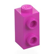 Brick Special 1 x 1 x 1 2/3 with Studs on 1 Side (Dark Pink)