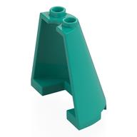 Cone Half 2 x 4 x 3 (Dark Turquoise)