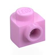 Plate Special 1 x 1 x 2/3 Half Round with Side Stud (Bright Pink)