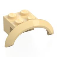 Wheel Arch, Mudguard 4 x 2 1/2 x 1 (Tan)