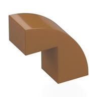 Brick Curved 1 x 2 x 1 2/3 with 1 Cutout (Medium Nougat)