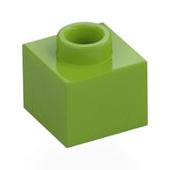 Plate 1 x 1 x 2/3 with Open Stud (Lime)
