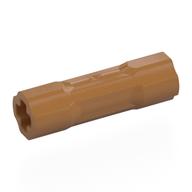 Technic Driving Ring Connector Smooth [2 rounded and 2 flat side walls] (Medium Nougat)