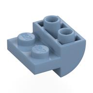 Brick Curved Inverted 2 x 2 with 1 x 2 Cutouts (Sand Blue)