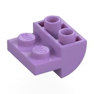 Brick Curved Inverted 2 x 2 with 1 x 2 Cutouts (Medium Lavender)