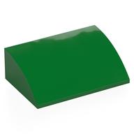 Brick Curved 4 x 6 x 2 (Green)