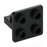 Bracket 1 x 2 - 2 x 2 Centered (Black)