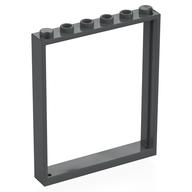 Door Frame 1 x 6 x 6 (Dark Bluish Gray)