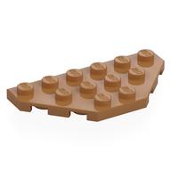 Wedge Plate 3 x 6 Cut Corners (Medium Nougat)