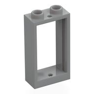 Window 1 x 2 x 3 Flat Front (Light Bluish Gray)