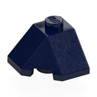 Brick Wedged, Sloped 45° 2 x 2 Corner (Dark Blue)