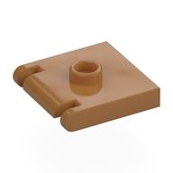 Lid for Box 2 x 2, Hinged (Medium Nougat)