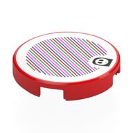 Tile Round 2 x 2 with Shy Guy and Barcode Print (Sticker) (Red)