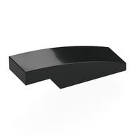 Brick Curved 3 x 1 x 2/3 (Black)