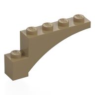 Brick Arch 1 x 5 x 2 (Dark Tan)