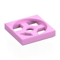 Turntable 2 x 2 Plate, Base (Bright Pink)