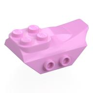 Brick Special 2 x 5 with Slope, Studs on Side (Bright Pink)