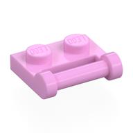 Plate Special 1 x 2 [Side Handle Closed Ends] (Bright Pink)