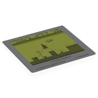 Plastic Sheet with Lenticular Image with Gameboy Screen, Mario Mario Land, Level 1-1 Print (Trans-Clear)