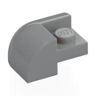 Brick Round, Curved 2 x 2 x 1, Corner (Light Bluish Gray)
