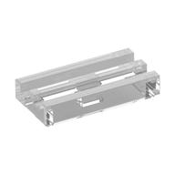 Tile Special 1 x 2 Grille with Bottom Groove (Trans-Clear)