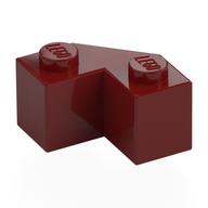 Brick Wedged 2 x 2 Facet (Dark Red)