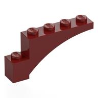 Brick Arch 1 x 5 x 2 (Dark Red)