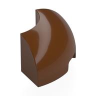 Brick Round Corner 2 x 2 x 1 (Reddish Brown)