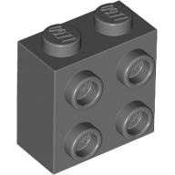 Brick Special 1 x 2 x 1 2/3 with 4 Studs on 1 Side (Dark Bluish Gray)