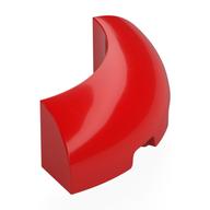 Brick Round Corner 3 x 3 x 1 No Studs (Red)