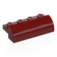 Brick Curved 2 x 4 x 1 (Dark Red)