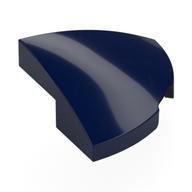 Brick Round Corner, Curved 2 x 2 x 2/3 Quarter Circle With 1 x 1 Bottom Cutout (Dark Blue)