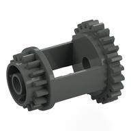 Technic Gear Differential, 24 -16 Tooth with Clutch on Both Sides (Dark Gray)