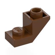 Brick Sloped Inverted 45° 2 x 1 with 2/3 Cutout (Reddish Brown)
