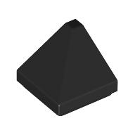 Brick Sloped 30° 1 x 1 x 2/3 Double Corner (Black)