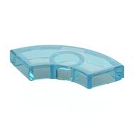 Tile 2 x 2 Curved, Macaroni, Center Anti-Stud (Trans-Light Blue)