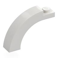 Brick Arch 1 x 4 x 2 1/3 Curved Top (White)