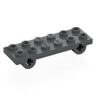 Plate Special 2 x 6 with Axle Holes (Dark Bluish Gray)