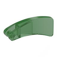 Animal Body Part, Fin 2 x4 with Handle (Trans-Green)
