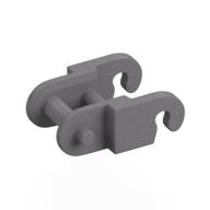 Technic Link, Reinforced, with Beveled Edge (Flat Silver)