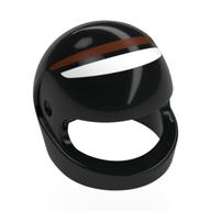 Helmet, Standard with Reddish Brown/White Eyes Print (Eye) (Black)