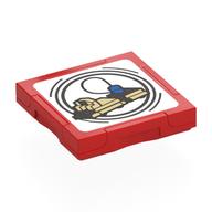 Tile Special 2 x 2 with SMART Tag with Transport Print (Red)