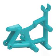 Bicycle Frame, Clip for Handle Bars (Medium Azure)