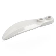 Plant, Leaf 2 x 6 x 1 with 2 Studs (White)